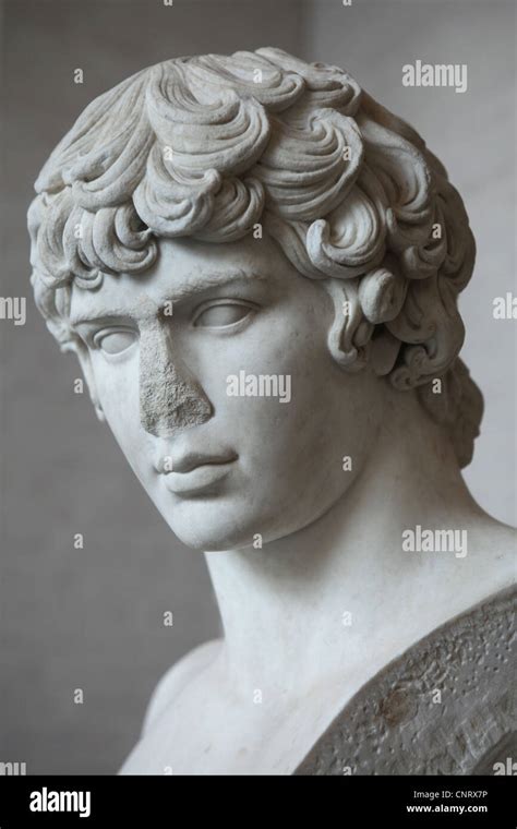 Antinous Favourite Of Roman Emperor Hadrian Marble Bust From About Stock Photo Royalty Free