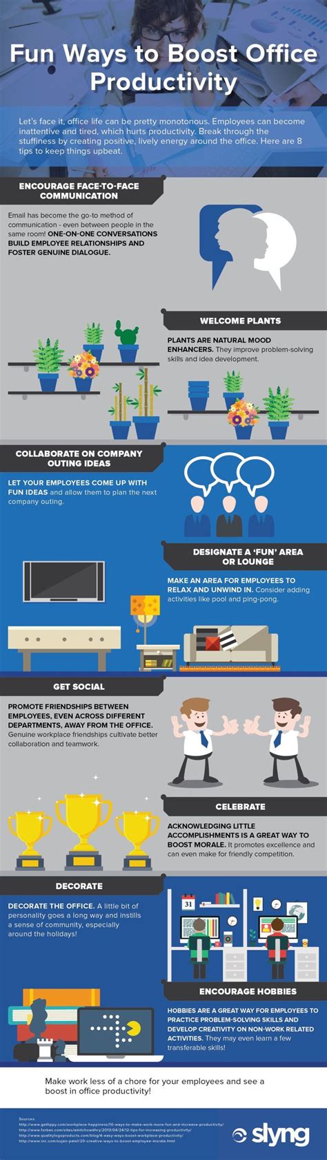 Fun Ways To Boost Office Productivity Infographic E Learning Infographics