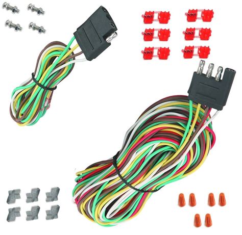 Wiring offered is a violation of law for trailer of rated capacity. NEW 25 FT 4 WAY TRAILER WIRING CONNECTION HARNESS SET RV BOAT CAR S1021 - Uncle Wiener's Wholesale