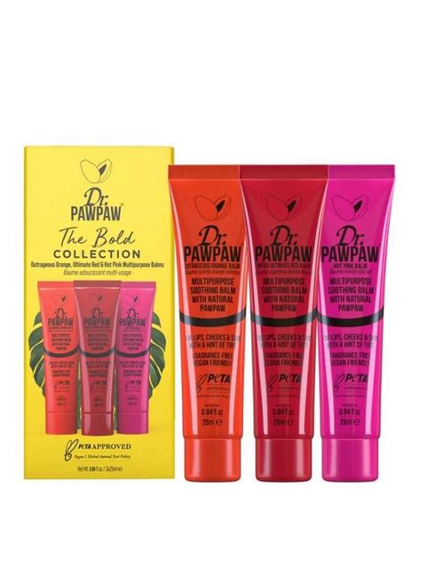 Dr Paw Paw The Bold Collection Multipurpose Balm Trio Uk