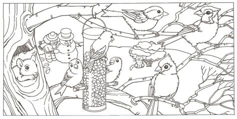 Select your favorite hues of ice blue and winter gray to color in. A.P.P.L.E. - A Cute Winter Scene to color and enjoy