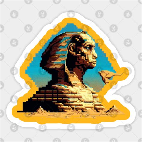 The Great Sphinx Pixel Art The Great Sphinx Sticker Teepublic