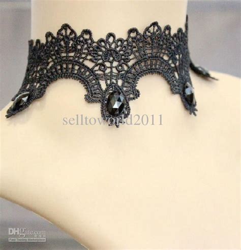 Wholesale Fashion Jewelry Buy Vampire Gothic Black Lace Chokers