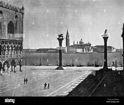 One Of The First Autotype Photographs Of St Marks Square In Venice