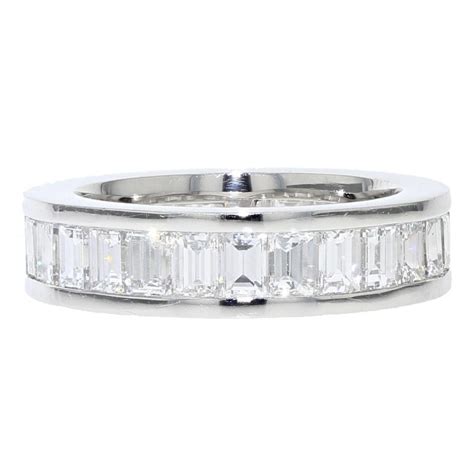 Emerald Cut Channel Set Eternity Ring Royal Exchange Jewellers