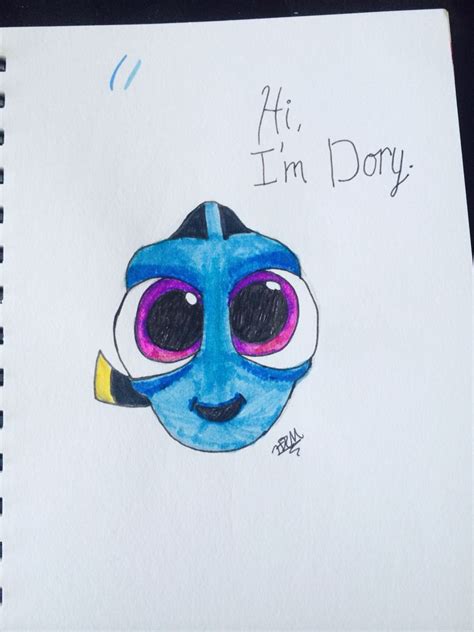 Baby Dory From Finding Dory This Fan Art Was Done By Me H Mcknight