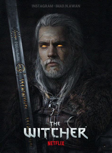 The Witcher Netflix Series Poster Starring Henry Cavill As Geralt Of