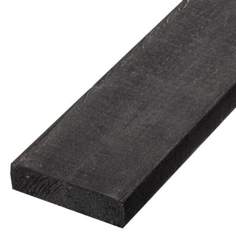 Bestplus 2 In X 6 In X 8 Ft Black Recycled Plastic Edging Lumber G