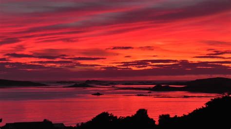 The Most Beautiful Sunset And Red Sky In The World Ever Isles Of