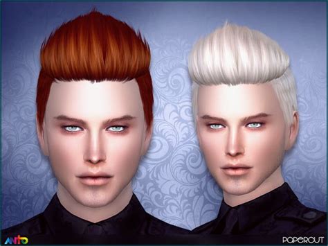 Sims 4 Ccs The Best Anto Papercut Sims Hair Short Spiky