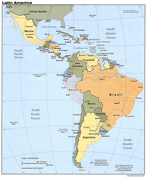 Latin America Map Latin America • Mappery
