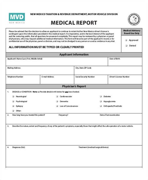 Medical Report Template Moufawadpaul Blog