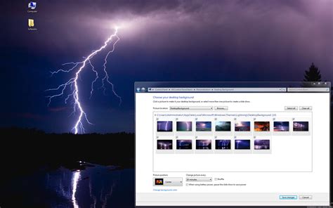 Download Lightning Windows 7 Theme