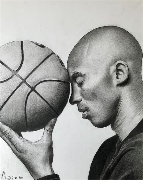 How To Draw Kobe Bryant Realistic At How To Draw