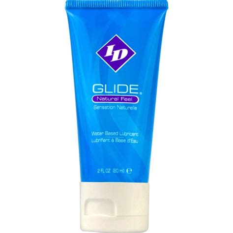 id glide natural feel water based personal lubricant 2 fl oz 60 ml