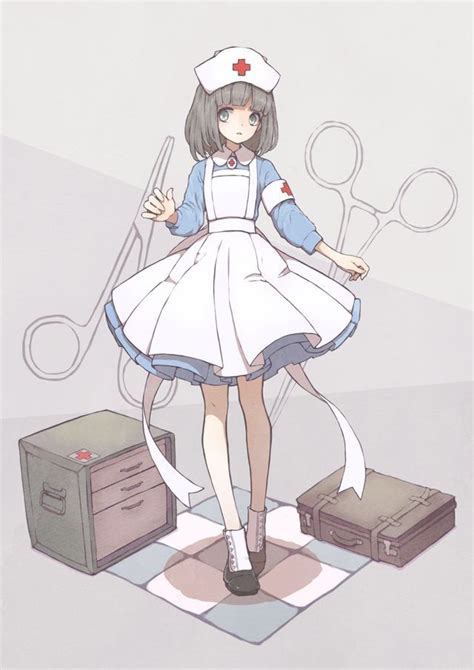 She Reminds Me Of A Anime Character I Created Nurse Art Anime Art