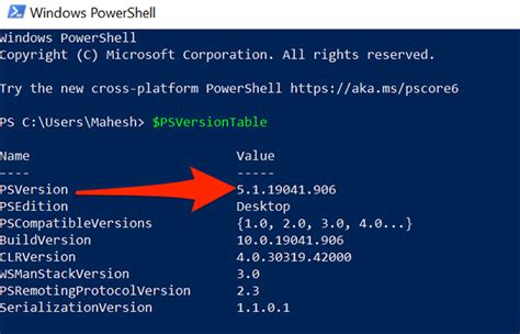 Comment Vérifier La Version De Powershell Dans Windows 10