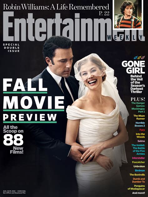 Ben Affleck And Rosamund Pike Of Gone Girl Entertainment Weekly Cover