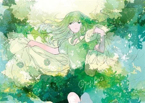 Anime Green Girl Aesthetic