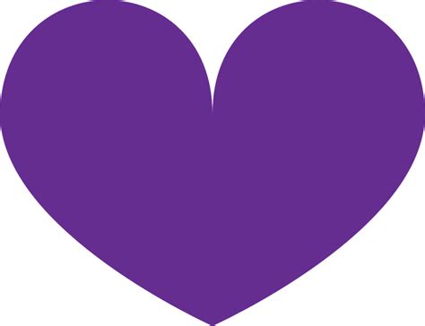 Free Vector Graphic Purple Heart Love Shapes Image On Clip Art