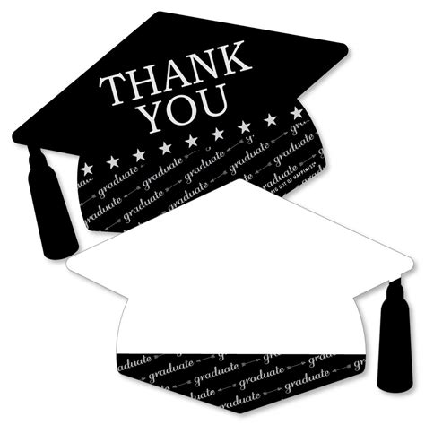 Graduation Cheers Shaped Thank You Cards Graduation Party Thank You