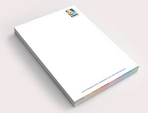 That heading usually consists of a name and an address, and a logo or corporate design, and sometimes a background pattern. A4 Letterhead & Headed Paper Printing - Azimuth Print