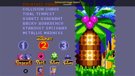 Enhanced Stage Select Sonic Cd 2011 Mods