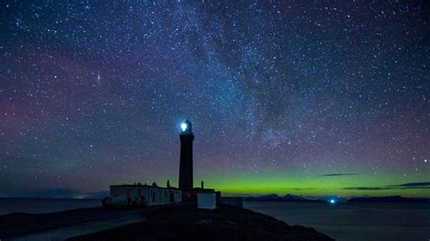 Aurora Borealis Lights Up The Sky Over Scotland Bbc News