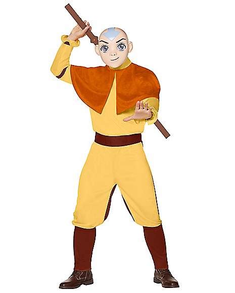 Costumes Unisex Avatar The Last Airbender Aang Suit Full Set Cosplay