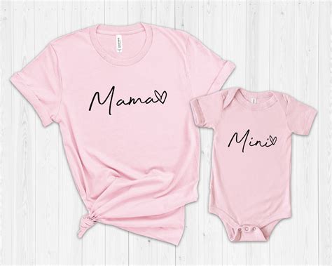 Pinky Mama And Mini Mommy And Me Shirts Matching Shirts Etsy