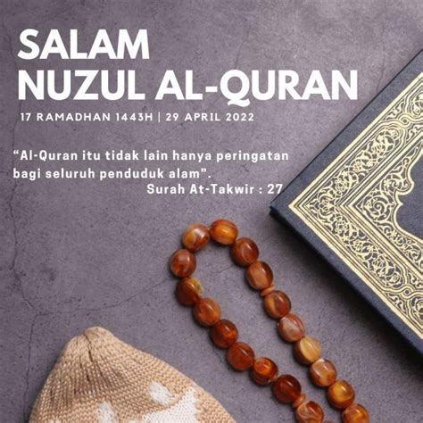 Poster Nuzul Quran Nuzul Quran Maud Beier