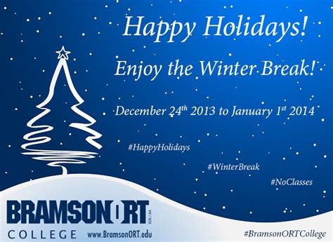 Leave the gloom and the grey far behind while. Bramson ORT College - News and Events: Happy Holidays from ...