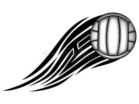 Tribal Volleyball Vector Logo Stock Illustration Illustration Of