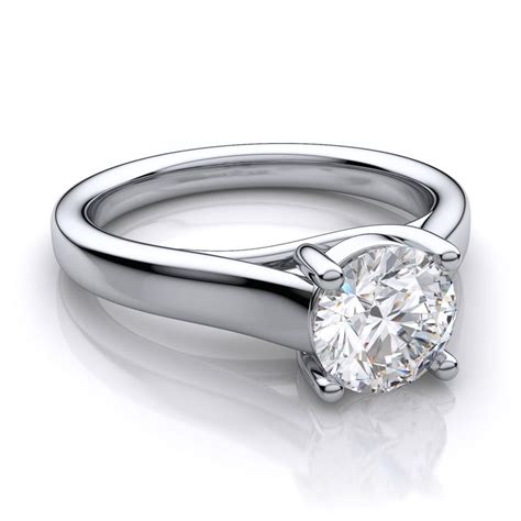1ct Diamond Engagement Ring Platinum 1ct Diamond Engagement Ring