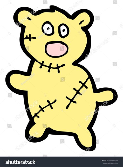 Stitched Teddy Bear Cartoon Stock Photo 112436720 Shutterstock