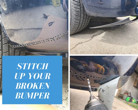 How To Fix Stitch Up A Cracked Broken Bumper Idol Creations