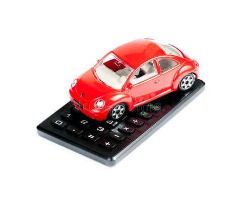 Toy Car And Calculator Concept For Insurance, Buying ...