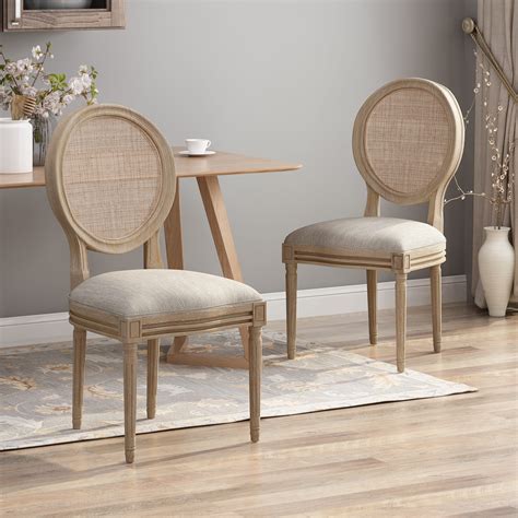 Epworth Wooden Dining Chair With Wicker And Fabric Seating Set Of 2 By Christopher Knight Home 28ba3d06 58d4 47c1 B605 79ae75fb4fa2 ?impolicy=medium