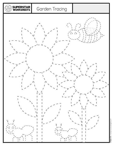 Free Printable Picture Tracing Worksheets For Preschool This Set Of