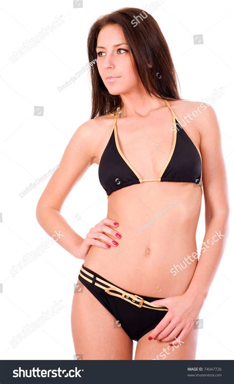 Sexy Woman Perfect Body Isolated On Stock Photo 74047726 Shutterstock