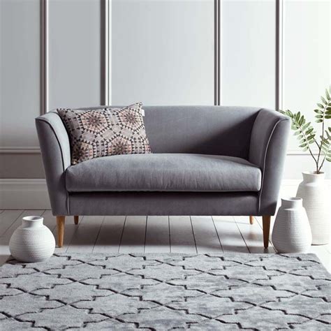 To ensure that your small sofa truly belongs, you must meticulously decide on the design, style, materials, colours, size and so much more. Timsbury Two Seater Sofa in Grey | Sofas for small spaces ...