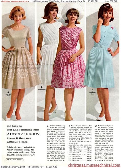 1965 Montgomery Ward Spring Summer Catalog Page 34 Christmas Catalogs And Holiday Wishbooks