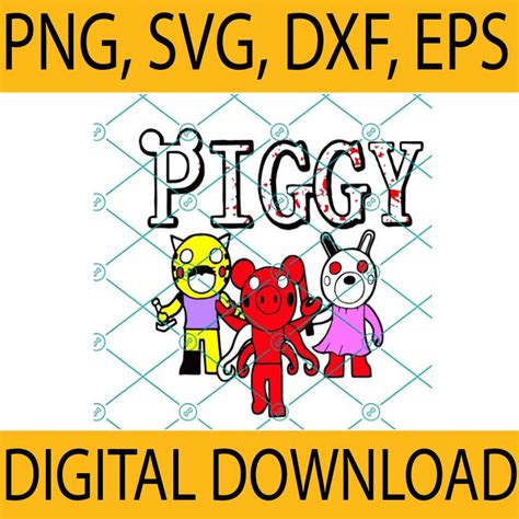 Piggy Roblox Svg Roblox Game Svg Roblox Characters Svg Etsy