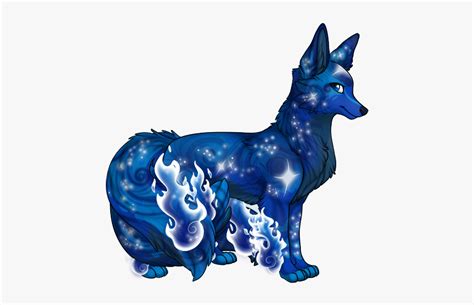 Anime Cute Galaxy Wolf Hd Png Download Kindpng