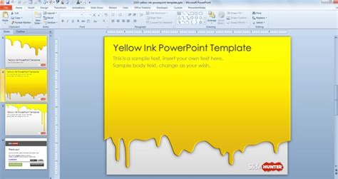 When you buy through our links, we may get a commission. Free Yellow Ink PowerPoint Template - Free PowerPoint ...