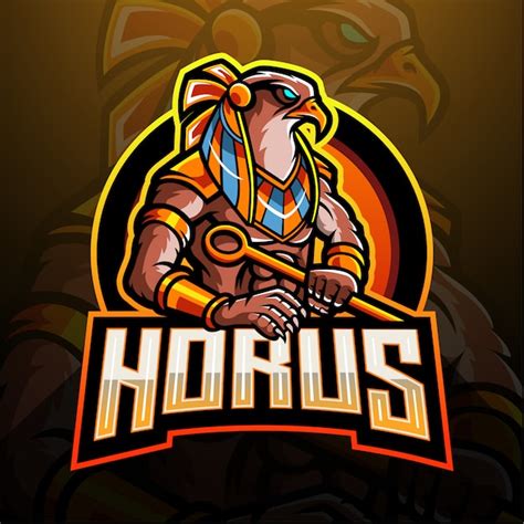 Premium Vector Bird Of Horus Esport Logo Mascot Design