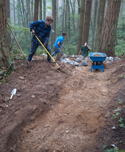 Progress Continues On Our Newest Trail Bonnie And Clyde’s Skagit Trail Builders