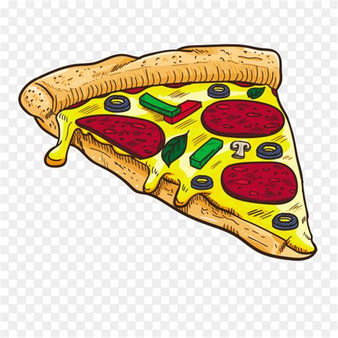 Slice Of Pizza Cartoon On Transparent Background Png Similar Png
