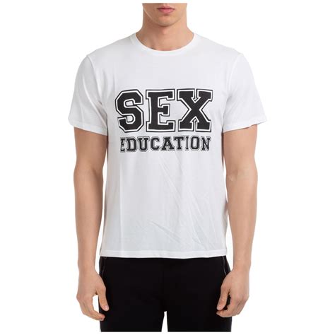 T Shirt Neil Barrett Sex Education Bjt755sn534p 1849 Bianco