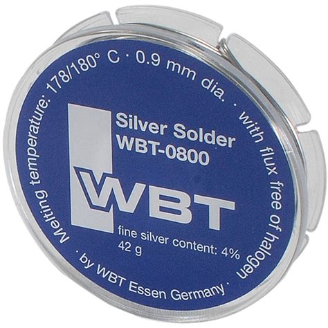 Wbt 0800 Silver Solder 4 Silver Content 18 Lb